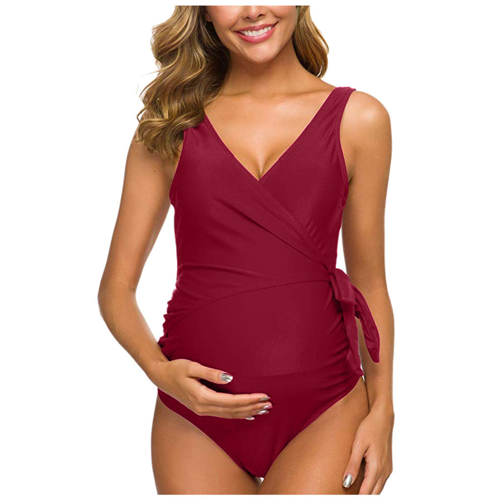 Pregnant Women One-Piece Swimwear