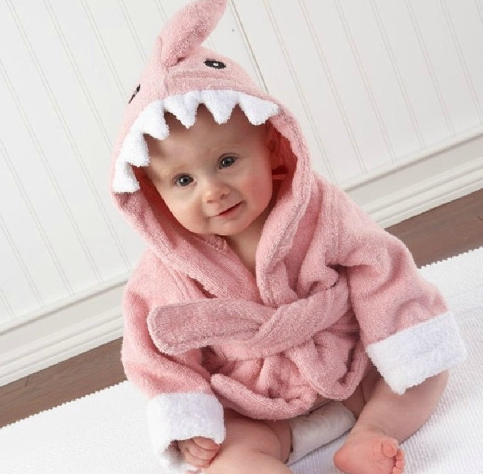 Cartoon Cute Animal  Bathrobes Baby Hooded