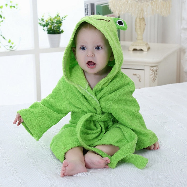 Cartoon Cute Animal  Bathrobes Baby Hooded