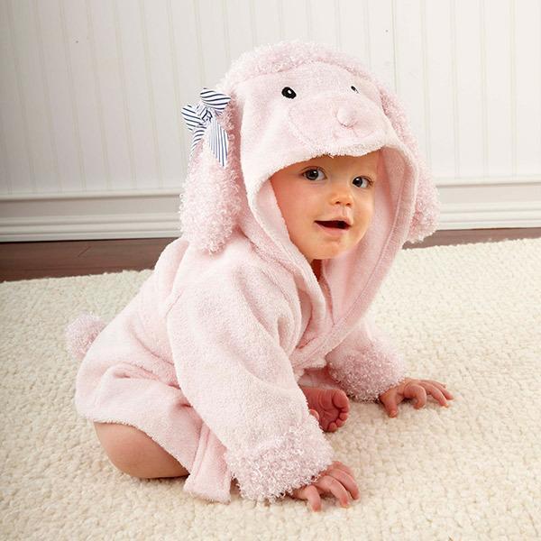 Cartoon Cute Animal  Bathrobes Baby Hooded